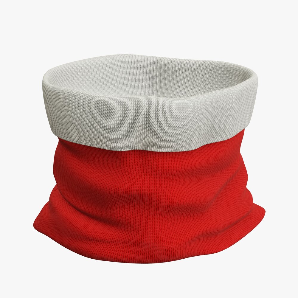 Santa Claus Christmas Gift Bag 03 Open 3D 모델 