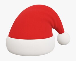 Santa Claus Christmas Hat 01 Modello 3D