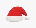 Santa Claus Christmas Hat 01 3D модель