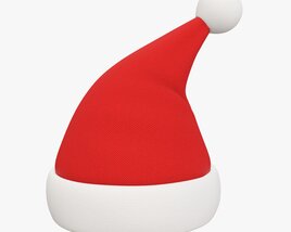 Santa Claus Christmas Hat 02 Modello 3D