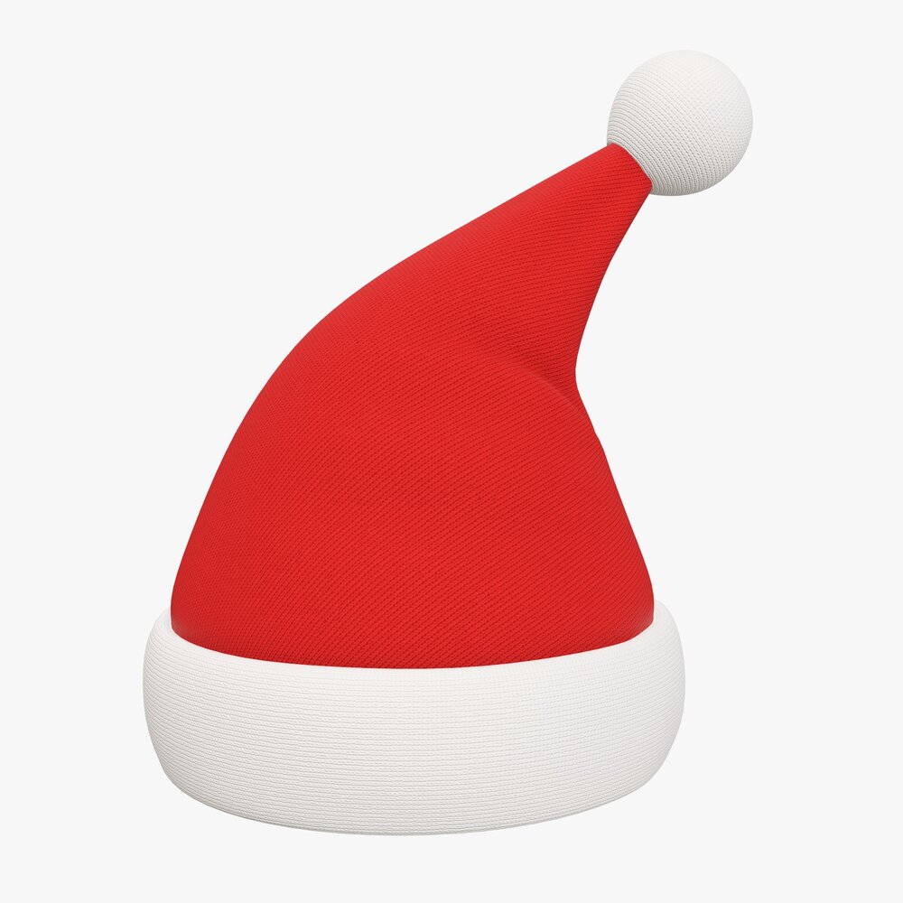 Santa Claus Christmas Hat 02 Modèle 3d