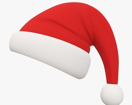 Santa Claus Christmas Hat 03 3D model