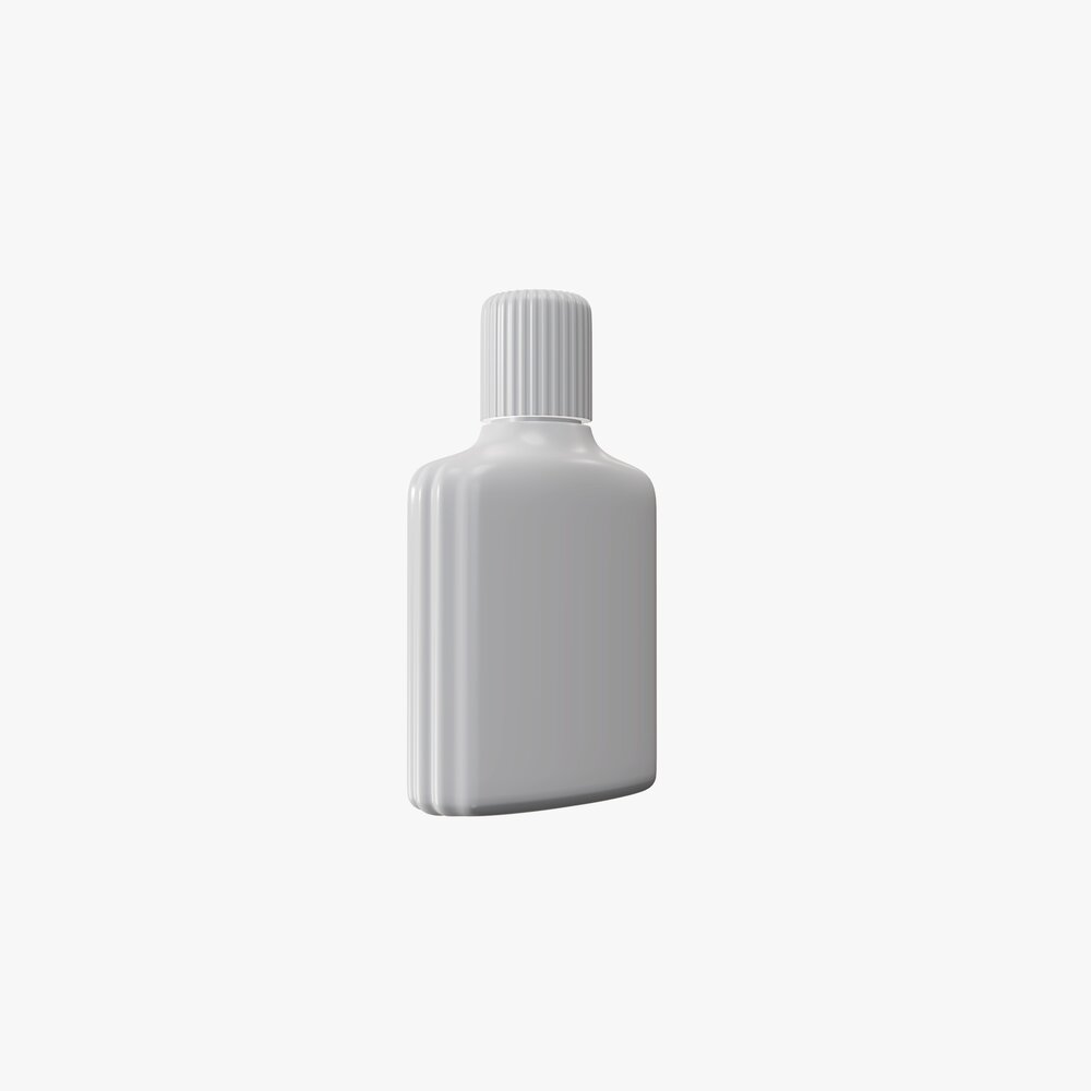 Small Plastic Bottle 01 Modelo 3d