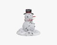 Snowman 01 Dirty 3D-Modell