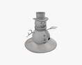 Snowman 01 Dirty 3D модель