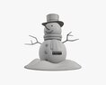 Snowman 01 Dirty Modelo 3D