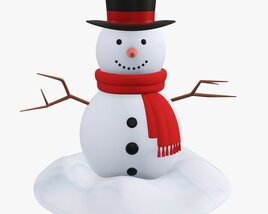 Snowman 01 Modèle 3D