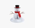 Snowman 01 Modelo 3D