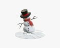 Snowman Dancing Modelo 3D