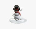 Snowman Dancing Modello 3D