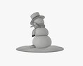 Snowman Dancing 3D-Modell
