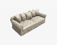 Sofa With Five Cushions 3D-Modell