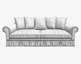 Sofa With Five Cushions 3D-Modell