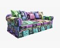 Sofa With Five Cushions 3Dモデル