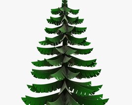 Stylized Christmas Fir Tree 01 3D 모델 