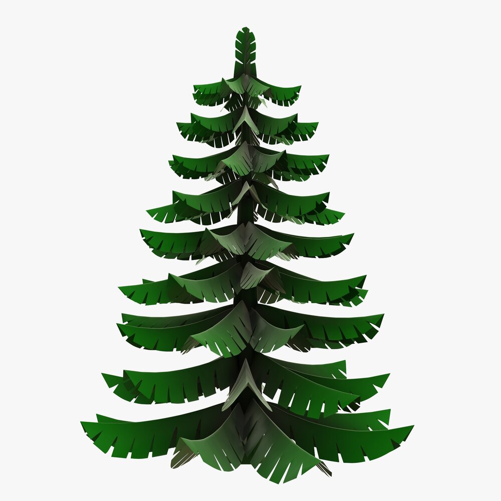 Stylized Christmas Fir Tree 01 Modèle 3D