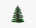 Stylized Christmas Fir Tree 01 3d model