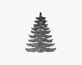 Stylized Christmas Fir Tree 01 3D модель