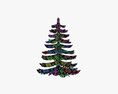 Stylized Christmas Fir Tree 01 3D-Modell