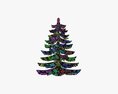 Stylized Christmas Fir Tree 01 Modello 3D
