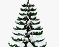 Stylized Christmas Fir Tree 02 3d model