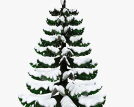 Stylized Christmas Fir Tree 02 3D 모델 