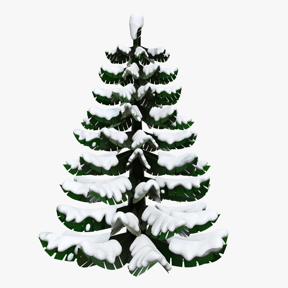 Stylized Christmas Fir Tree 02 3D-Modell