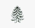 Stylized Christmas Fir Tree 02 Modèle 3d