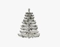 Stylized Christmas Fir Tree 02 3D модель