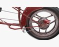 Stylized Vintage Bicycle 3D модель side view