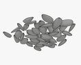 Sunflower Seeds 09 3Dモデル