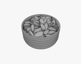Sunflower Seeds In Bowl 01 3D 모델 