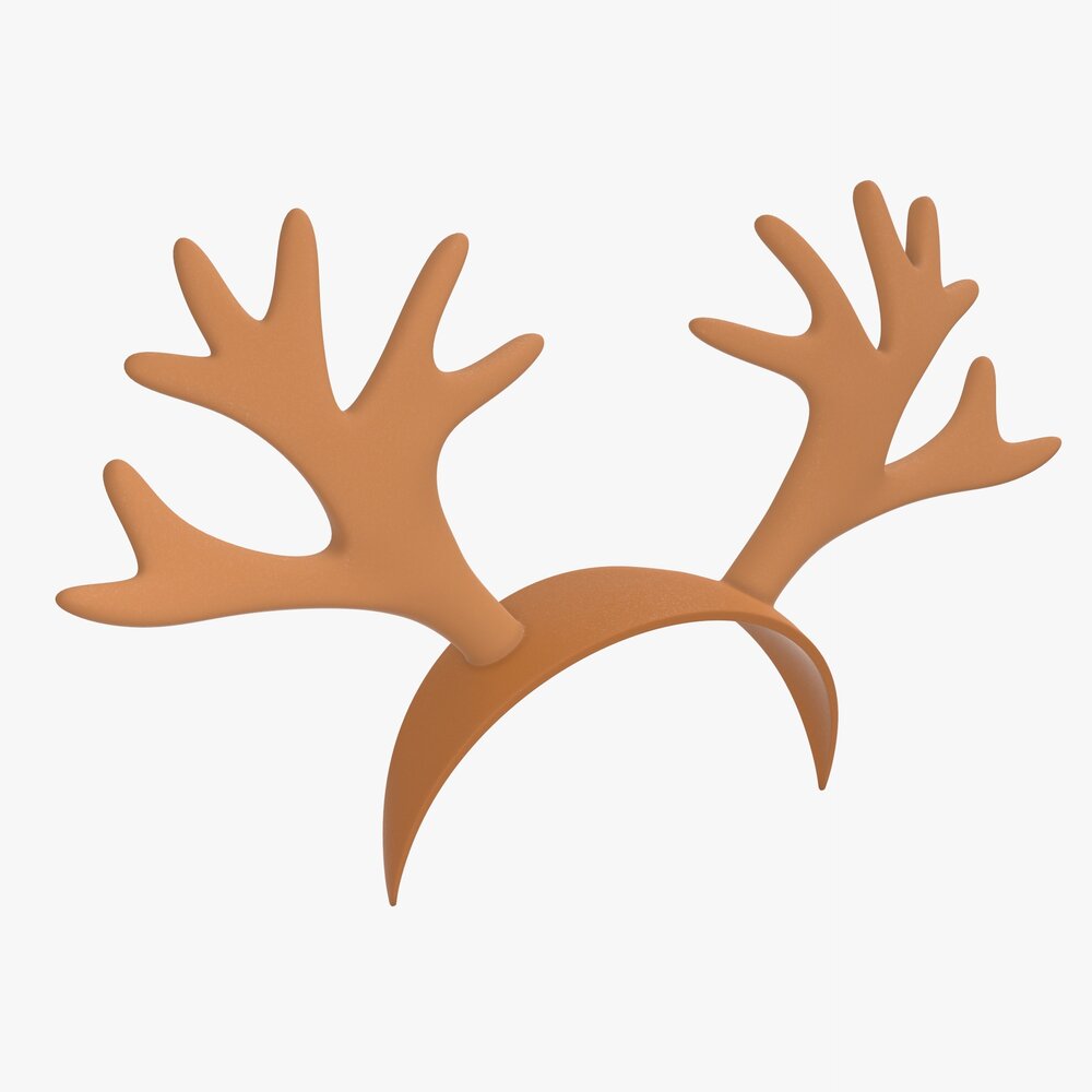 Headband Deer Horns Modello 3D
