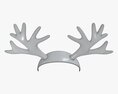 Headband Deer Horns 3d model