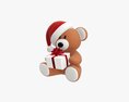 Toy Bear With Gift Modello 3D