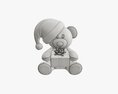 Toy Bear With Gift 3D-Modell