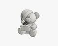 Toy Bear With Gift 3d model