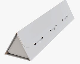 Triangular Tube Cardboard Box Modello 3D