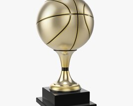 Trophy Basketball Ball Modelo 3d