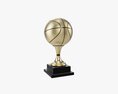 Trophy Basketball Ball 3d model