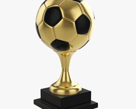 Trophy Soccer Ball Modelo 3d