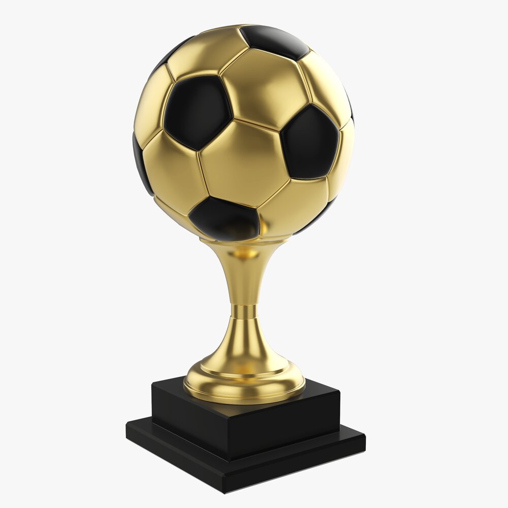 Trophy Soccer Ball Modello 3D