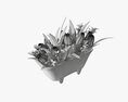Tulip Composition In Bathtub 3Dモデル