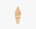 Waffle Cone With Ice Cream 01 Modelo 3D