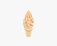 Waffle Cone With Ice Cream 01 Modelo 3D