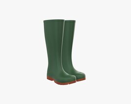 Waterproof Rubber Boots 3Dモデル