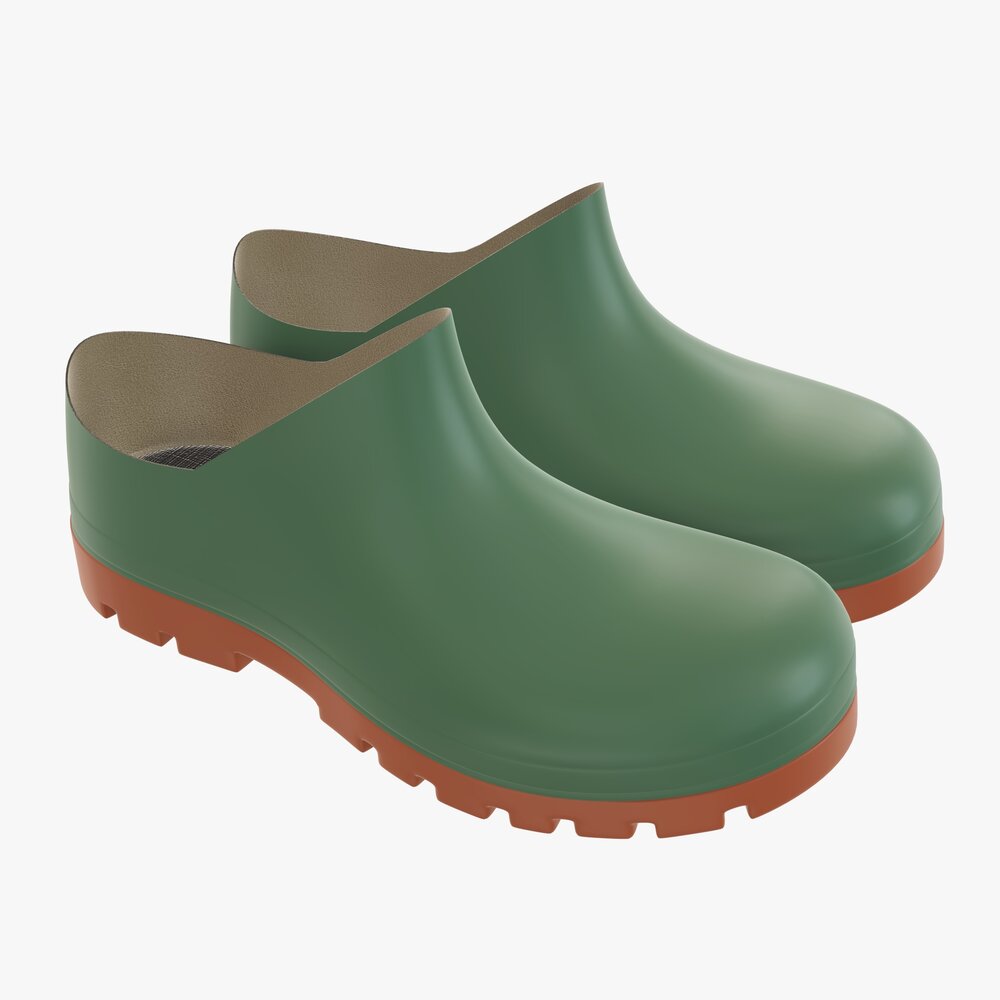 Waterproof Rubber Boots 02 3D model