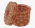 Wicker Box Small 3d model