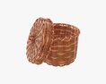 Wicker Box Small 3d model