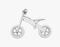 Wooden Balance Bike For Kids V2 Modelo 3d